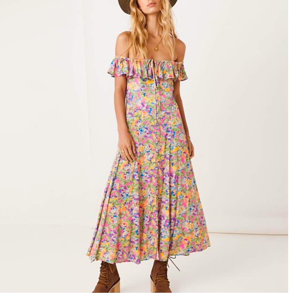 Spell Dolly off the shoulder dress (Medium)
